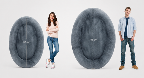 Large Plush Human Dog Bed